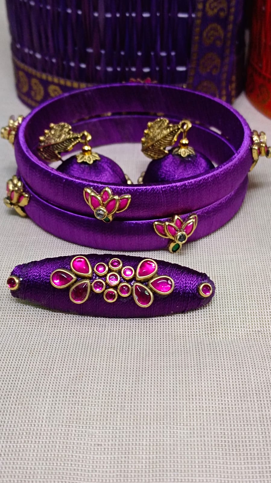 Silk Thread Jewelry Set 10